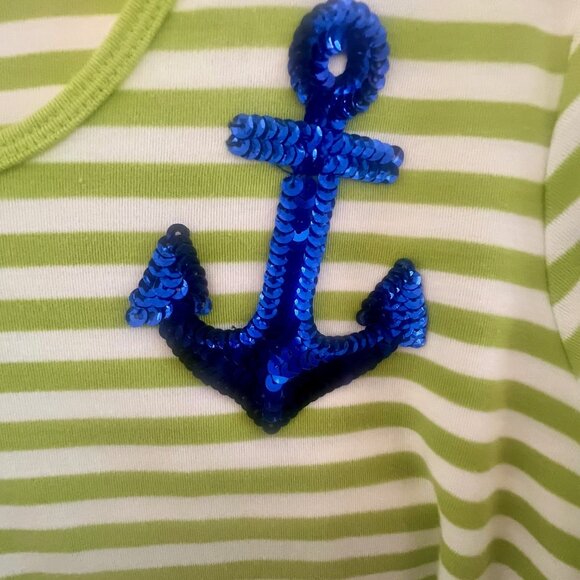 Adorable top with Sparkly Anchor Applique - Picture 3 of 3